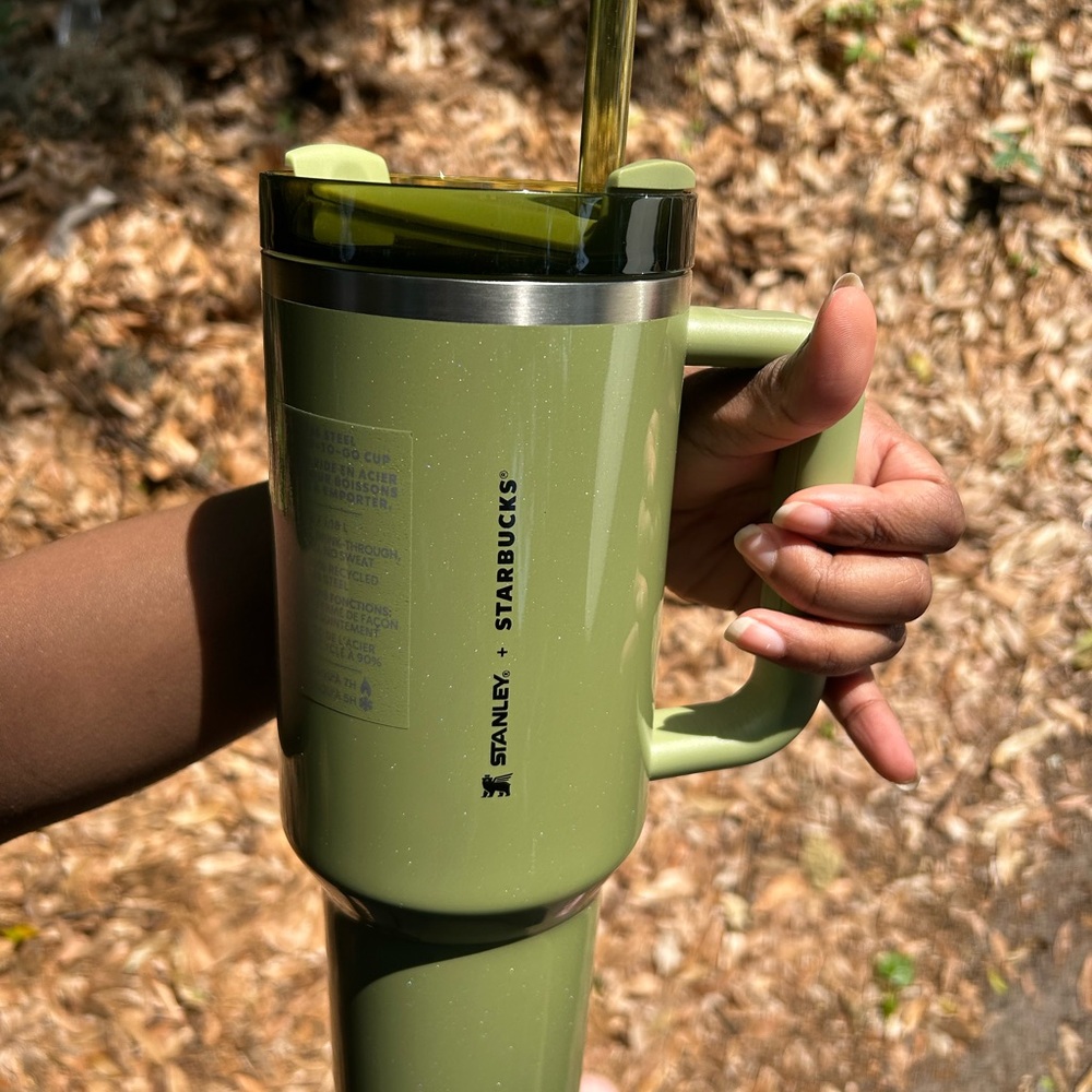 Brand New Stanley Starbucks Olive Green Tumbler Cup 40oz